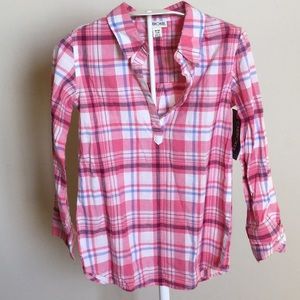 NWT Girls’ Plaid Shirt M (7/8)